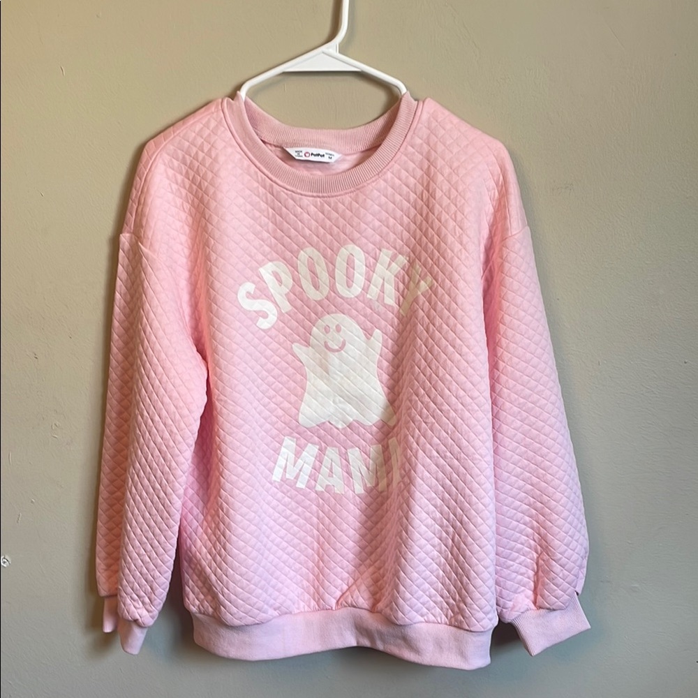PatPat Pink Crew Neck Quilted Sweater (Bin V)​💗